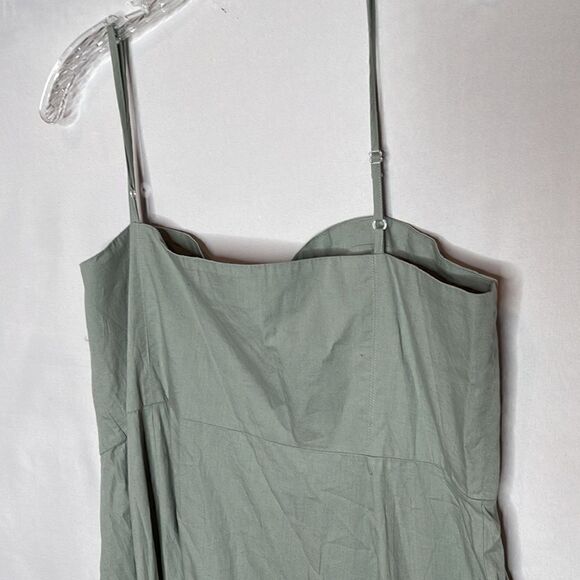 ASOS 100% Cotton Sea-foam Green Maxi Dress. Size 14. - Picture 5 of 8